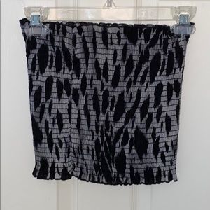 Black and Grey Tube Top
